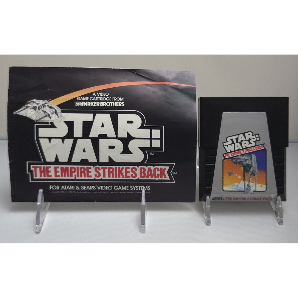 Star Wars: The Empire Strikes Back (Atari 2600, 1982) -‎ Cart & Manual TESTED